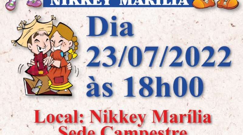 25º Arraia do Nikkey Marilia será neste sábado, na sede campestre